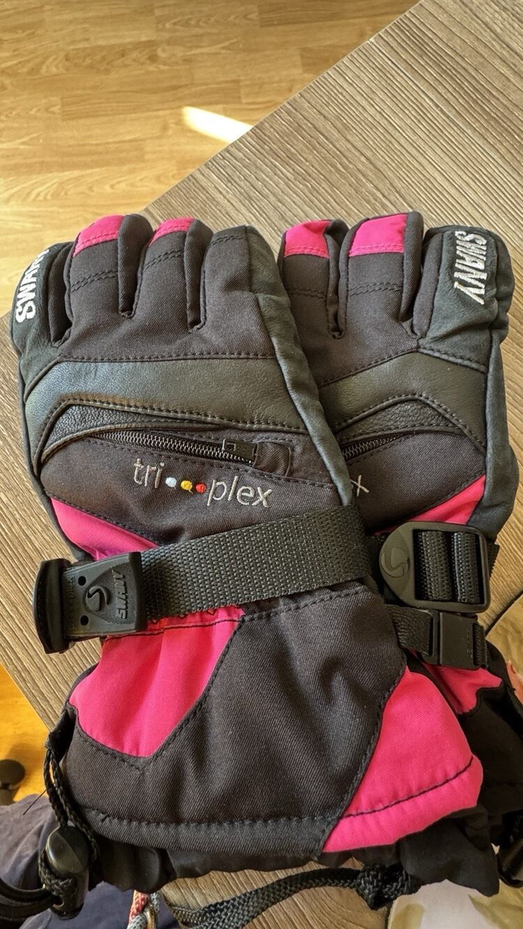 SWANY SX-70J Youth XL 11-12 Pink Black Gloves SKI SNOWBOARD WINTER